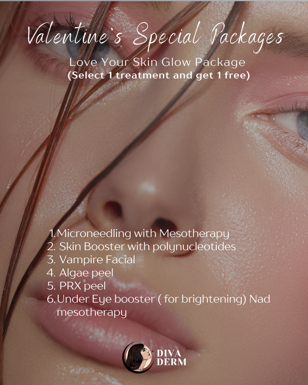 Microneedling with Mesotherapy Skin Booster with polynucleotides Vampire Facial Algae peel PRX peel Under Eye booster ( for brightening) Nad mesotherapy (1)